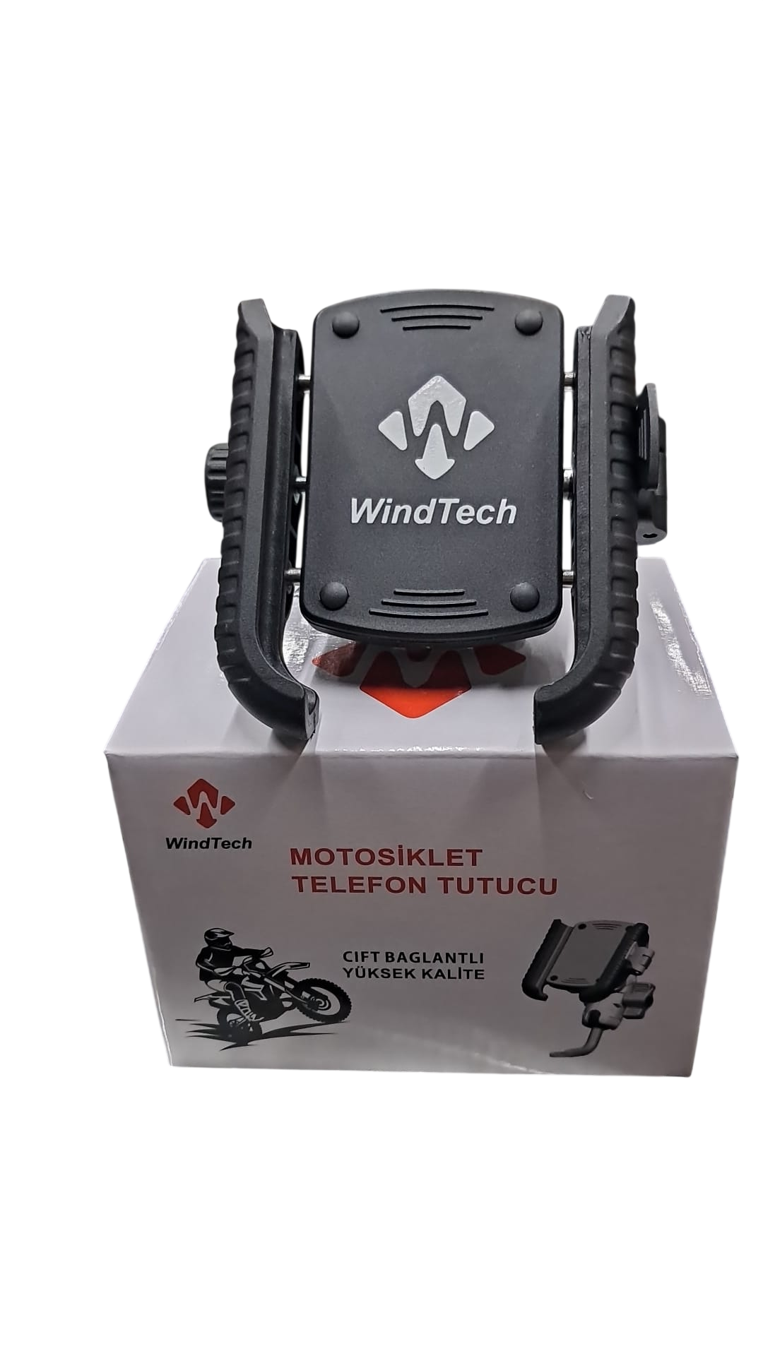 Windtech Telefon Tutucu Ayna+Gidon Bağlantılı